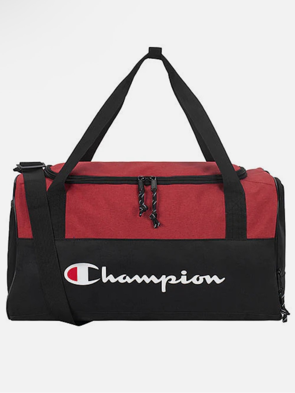 New! Champion Prologue Utility Duffel Bag in Red & Black
